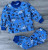 Пижама «Футбол» синий, мальчик 1-2-3-4-5 лет, фото
