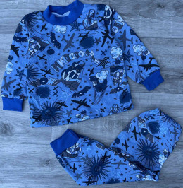 Пижама «Bwom» синий, мальчик 1-2-3-4-5 лет