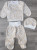 Комплект «Ведмедики» бежевий, дівчинка 0-3 місяців, фото