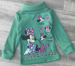 Водолазка «Minnie Mouse» зелений, дівчинка 1-2-3-4-5 років