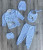 Комплект Findik "Friends" блакитний, хлопчик 0-3 місяців, фото