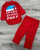 Комплект «Краща дитина року» червоний, унісекс 6-9-12-24 місяців, фото
