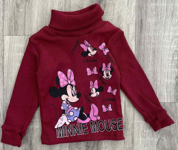 Водолазка «Minnie Mouse» бордовий, дівчинка 1-2-3-4-5 років