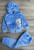 Костюм «Ведмедик» блакитний, хлопчик 9-12-24 місяців, фото