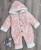 Человечек Murat Baby «Цветочки» персиковый, девочка 3-6-9-12 месяцев, фото