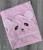 Рушник Ramel «Ведмедик» рожевий, дівчинка 80*80, фото