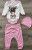 Комплект PitikoBaby "Enjoy" рожевий, дівчинка 3-6-9 місяців, фото
