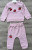 Костюм MiniKim «Вишеньки» рожевий, дівчинка 6-12-18-24 місяців, фото