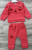 Костюм MiniKim «Вишеньки» червоний, дівчинка 6-12-18-24 місяців, фото