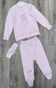 Комплект Minilove «Ballerina» розовый, девочка 0-3-6 месяцев