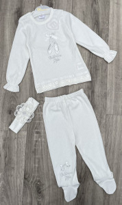 Комплект Minilove "Ballerina" білий, дівчинка 0-3-6 місяців