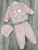 Комплект Minilove «I❤️Mom» пудра, девочка 0-3-6 месяцев, фото
