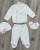 Комплект Minilove «Сердечко» бело-розовый, девочка 0-3-6 месяцев, фото