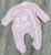 Человечек Minilove «I❤️Mom» розовый, девочка 0-3-6 месяцев, фото