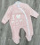 Чоловічок Minilove «I❤️Mom» персиковий, дівчинка 0-3-6 місяців, фото