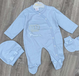 Чоловічок Minilove «Prince» блакитний, хлопчик 0-3-6 місяців