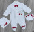 Человечек Minilove «Prens» бело-бордовый, мальчик 0-3-6 месяцев, фото