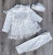Комплект Findik «Цветок» белый, девочка 3-6-9 месяцев, фото