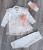 Комплект Findik «Квітка» персиковий, дівчинка 3-6-9 місяців, фото