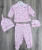 Комплект Findik «Коронки» рожевий, дівчинка 3 місяці, фото