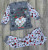 Пижама «Гномик» серый, унисекс 2-3-4-5-6 лет, фото
