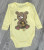 Боді Findik «Ведмедик» жовтий, унісекс 3-6-9-12-18 місяців, фото