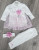 Комплект Findik «Розочка» бело-розовый, девочка 3-6-9 месяцев, фото