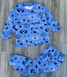 Пижама «Собачки» синий, мальчик 2-3-4-5-6 лет