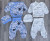 Комплект «Мишеня-Овечки» мікс кольорів, хлопчик+дівчинка 0-3 місяців, фото