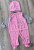 Человечек «Зайки» розовый, девочка 3-6-9 месяцев, фото
