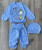 Комплект «Listen music» голубой, мальчик 0-3 месяцев, фото