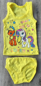 Комплект «Pony» жёлтый, девочка 1-2-3-4-5 лет