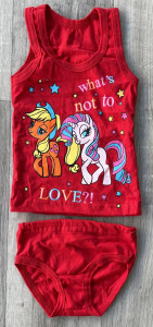 Комплект «Pony» червоний, дівчинка 1-2-3-4-5 років