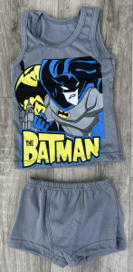 Комплект «Batman» графитовый, мальчик 1-2-3-4-5 лет