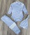 Комплект Murat «Смужки» блакитний, хлопчик 3-6-9-12 місяців, фото