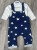 Человечек Murat «Звёздочки» темно-синий, мальчик 3-6-9-12 месяцев, фото