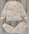 Пижама «Облака» бежевый, унисекс 1-2-3-4 года, фото