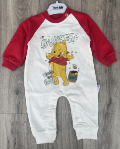 Человечек Murat «Winnie Pooh» красный, мальчик 3-6-9-12 месяцев