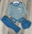Комплект Murat «Смужка» синій, хлопчик 3-6-9-12 місяців, фото