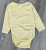 Боди DDH «Однотонный» жёлтый, унисекс 12-18-24-36 месяцев, фото