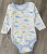 Боді DDH «Тварини» блакитний, хлопчик 0-3-6-9 місяців, фото