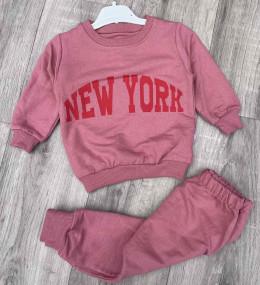 Костюм Mimiico «New York» темно-рожевий, дівчинка 9-12-18-24 місяців