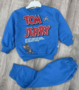 Костюм Mimiico «Tom and Jerry» синий, мальчик 9-12-18-24 месяцев