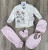Комплект Dubilno «Кошечка» розовый, девочка 0-3 месяцев, фото
