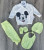 Комплект Dubilno «Mickey» лаймовый, мальчик 0-3 месяцев, фото
