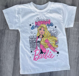 Футболка «Barbie» молочний, дівчинка 3-4-5-6-7-8 років