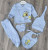 Комплект Findik «Бджілки» блакитний, хлопчик 3-6 місяців, фото
