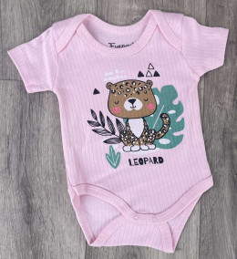 Боді Findik «Leopard» рожевий, дівчинка 3-6-9-12 місяців
