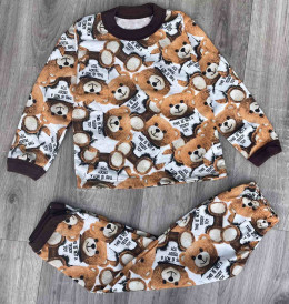 Піжама «Ведмедик Toy» коричневий, хлопчик 2-3-4-5-6 років