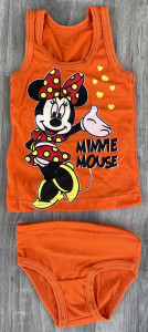 Комплект «Minnie Mouse» оранжевый, девочка 1-2-3-4-5 лет